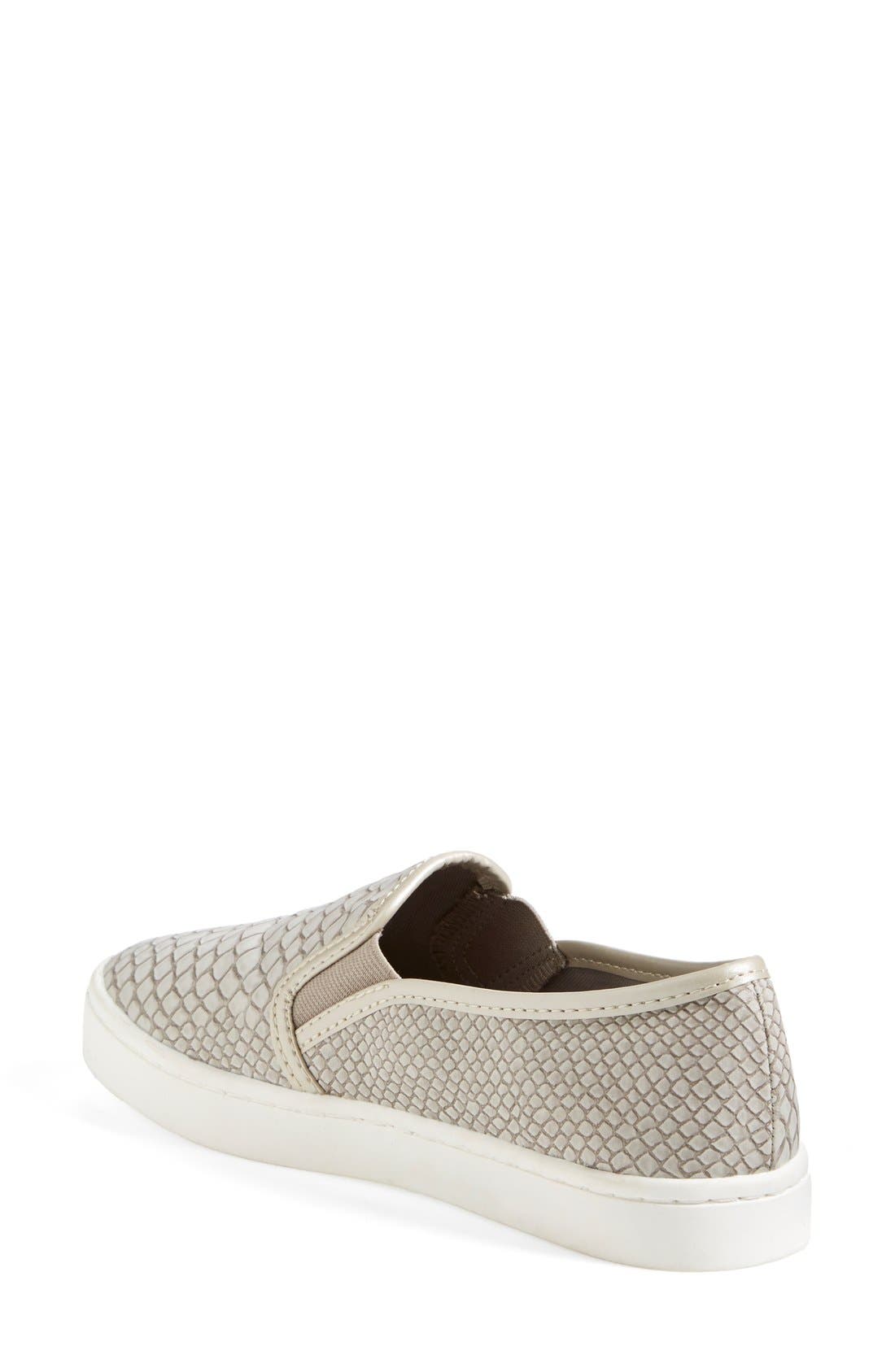'Twiny' Slip-On Sneaker, Alternate, color, GREY EMBOSSED SNAKE
