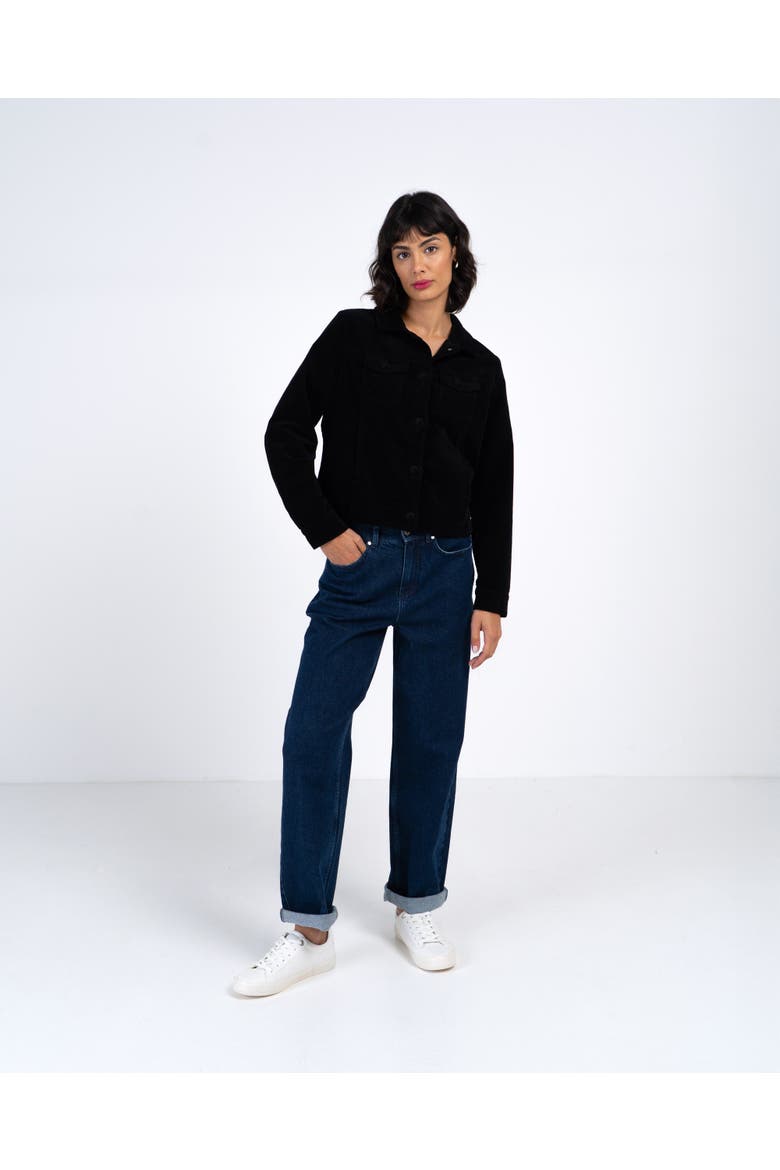 Vera Velvet Jacket, Main, color, Black