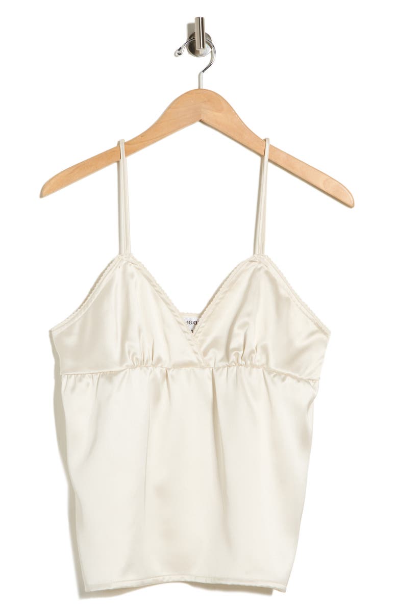 Vigoss Satin Camisole, Alternate, color, Ivory
