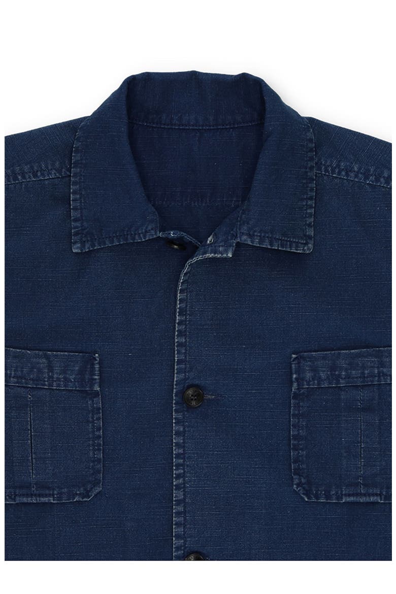 Bohem Denim Short Sleeve Shirt, Alternate, color, INDACO