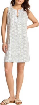 Tommy Bahama Palm-A-Dora Canopy Shores Half Zip Sheath Dress