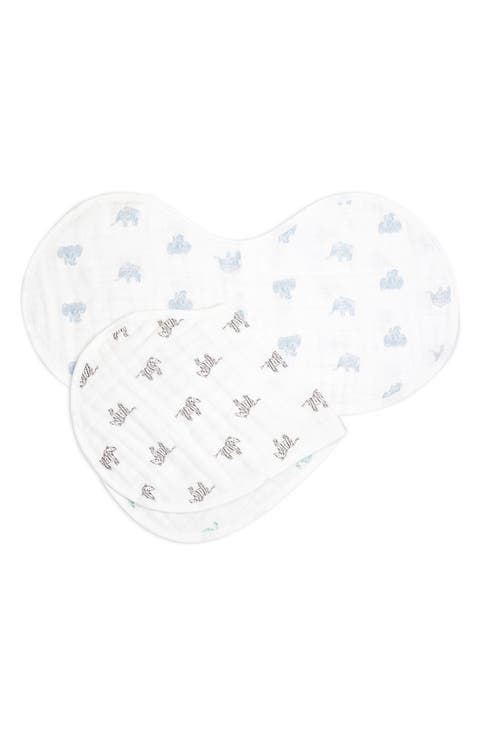 2-Pack Organic Cotton Burpy Bibs