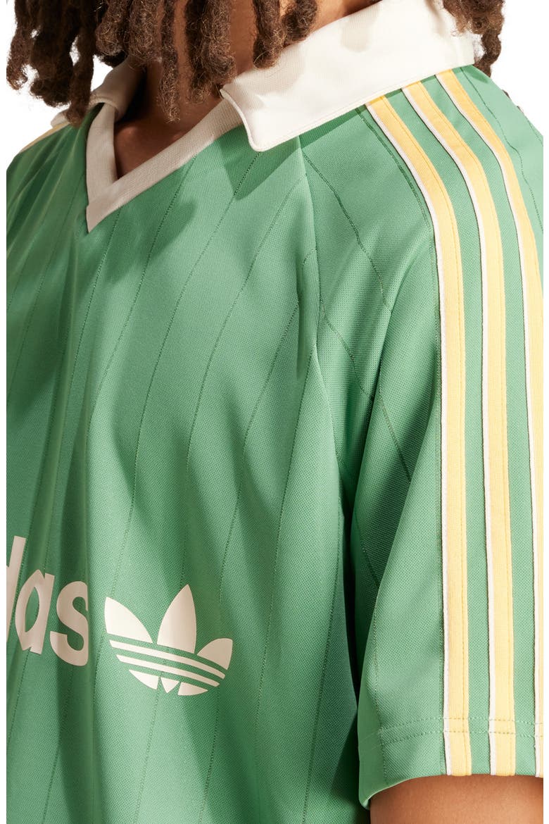 3-Stripes Pinstripe Jersey, Alternate, color, PRELOVED GREEN