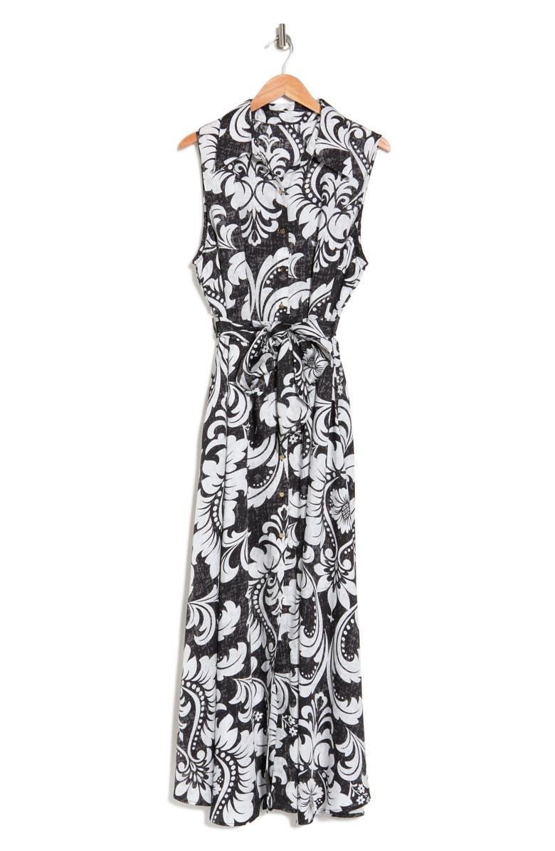 BY DESIGN Evangeline Sleeveless Maxi Shirtdress, Alternate, color, 