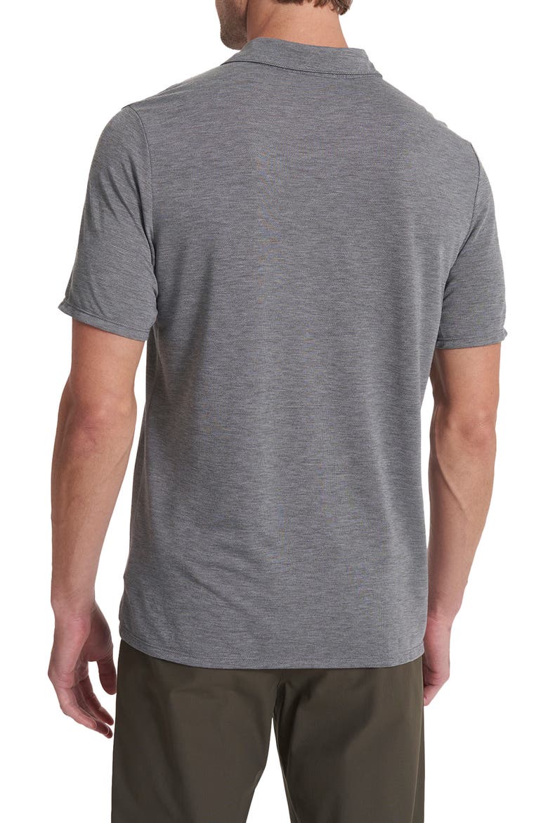 Knit Twill Polo, Alternate, color, HEATHER GREY