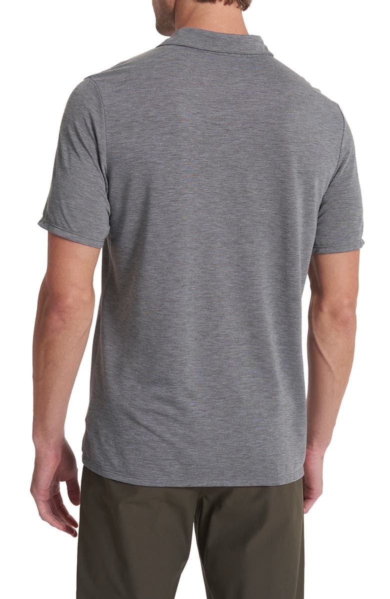 Vuori Knit Twill Polo, Alternate, color, Heather Grey