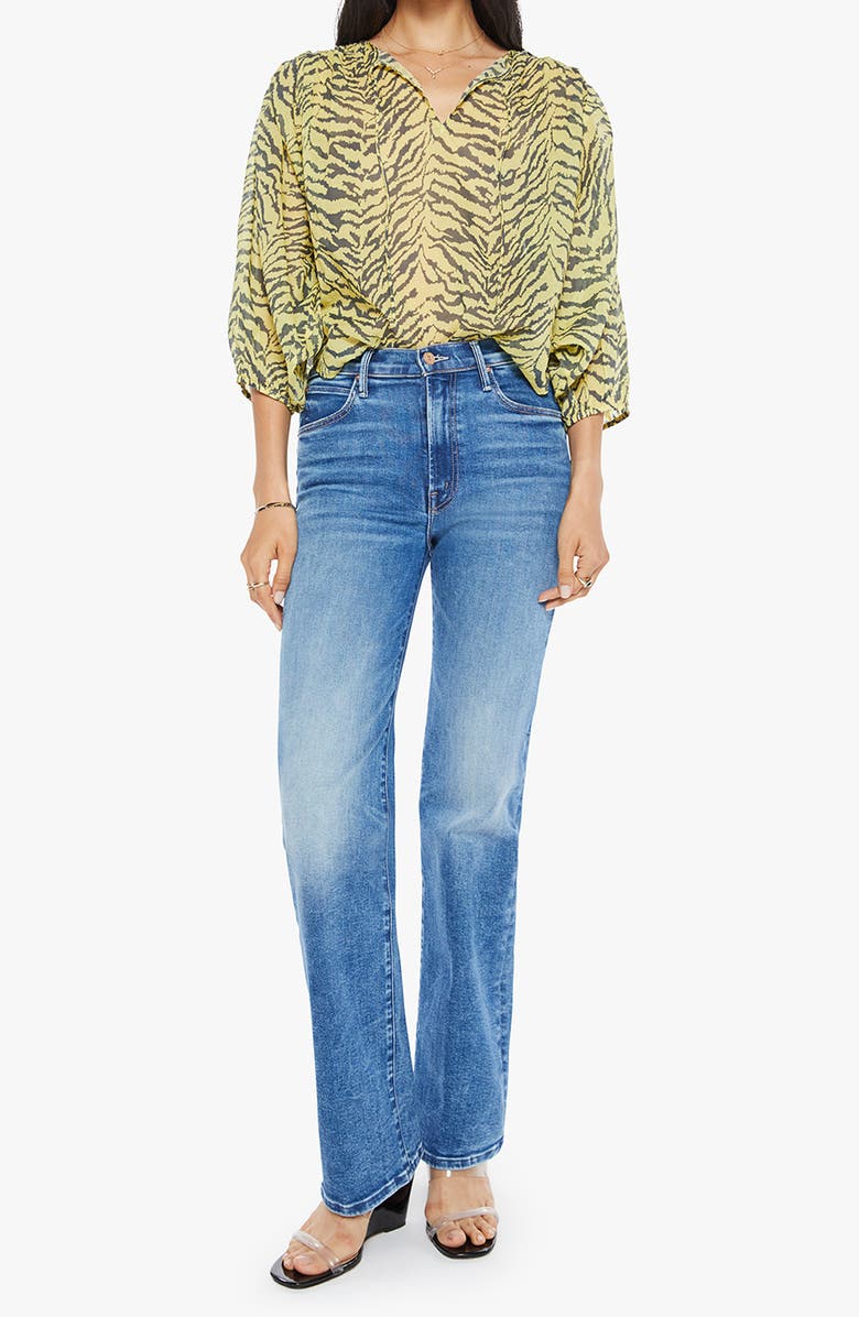 MOTHER The Breeze Tie Neck Top, Alternate, color, Catcall