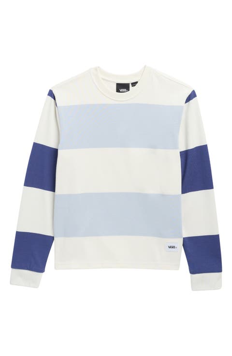 Kids' Rubgy Stripe Cotton Long Sleeve T-Shirt
