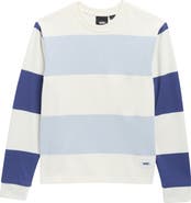 Vans Kids' Rubgy Stripe Cotton Long Sleeve T-Shirt