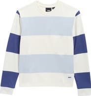 Vans Kids' Rubgy Stripe Cotton Long Sleeve T-Shirt