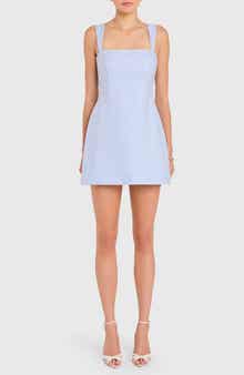 Andreina Houndstooth Check Cocktail Minidress