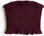 H&M Pointelle-knit Bandeau Top
