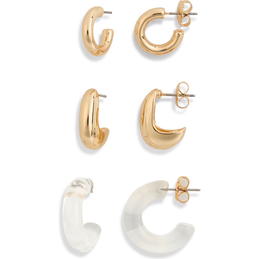 Nordstrom Rack 3-pack Mixed Hoop Earrings