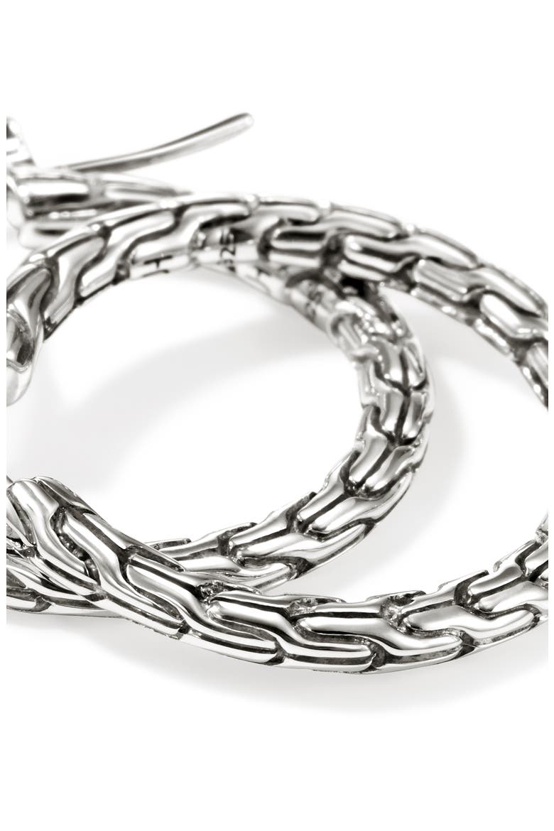 JH Essential Hoop Earrings, Alternate, color, SILVER