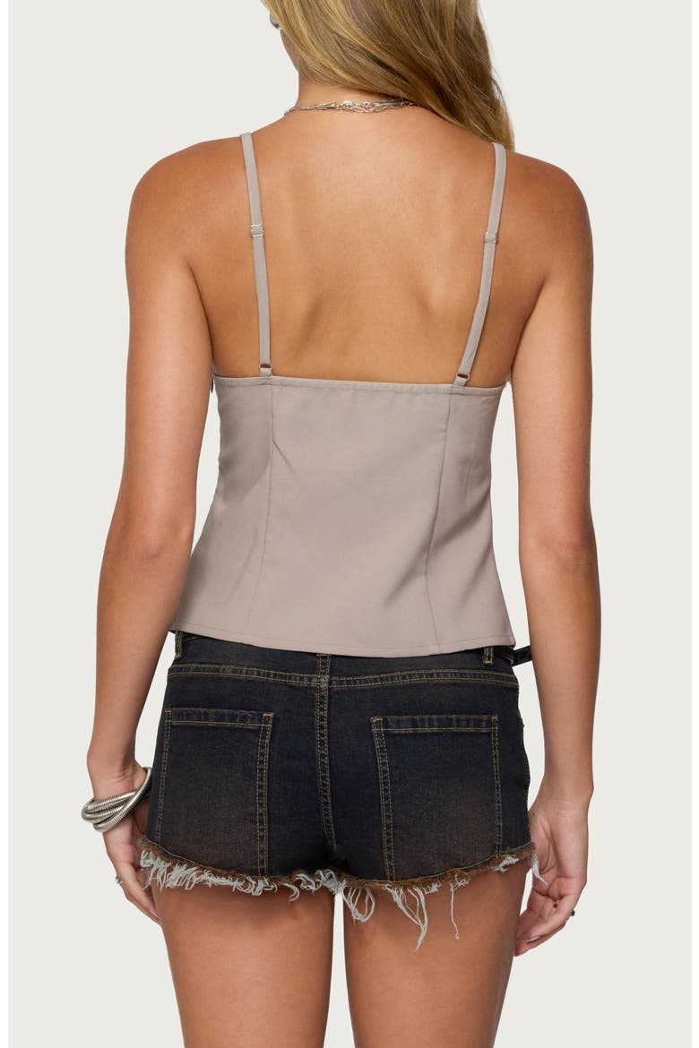 Shay Buckle Split Cutout Camisole, Alternate, color, LIGHT-GRAY