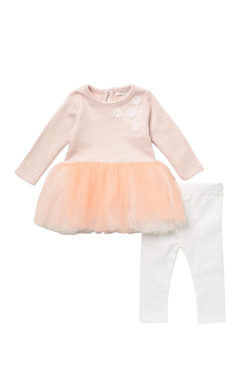 Miniclasix Tutu Top & Leggings Set, Main, color,