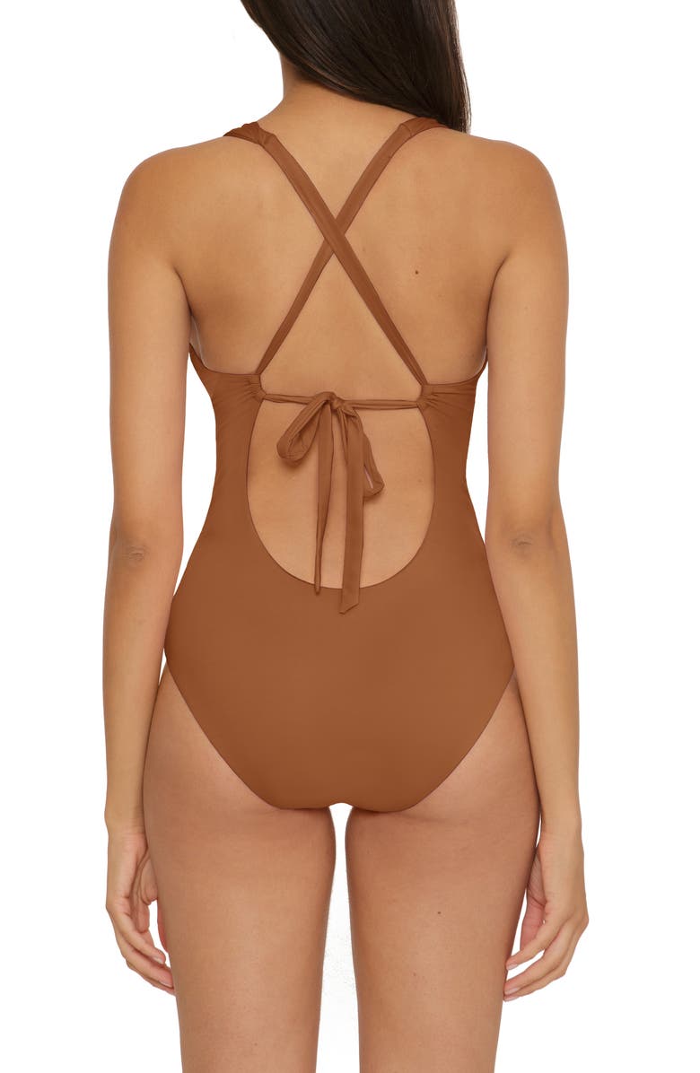 Becca Prism Cutout One-Piece Swimsuit, Alternate, color,