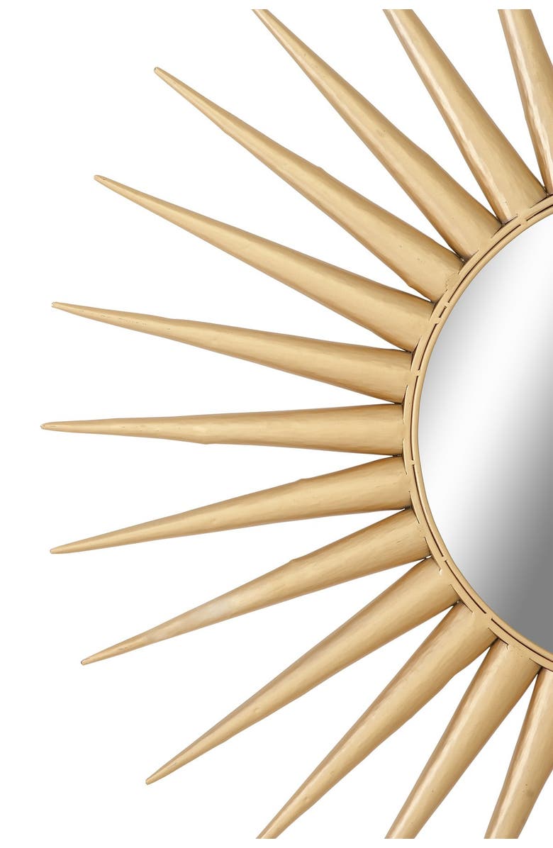 COSMO BY COSMOPOLITAN Goldtone Metal Starburst Wall Mirror, Alternate, color, 