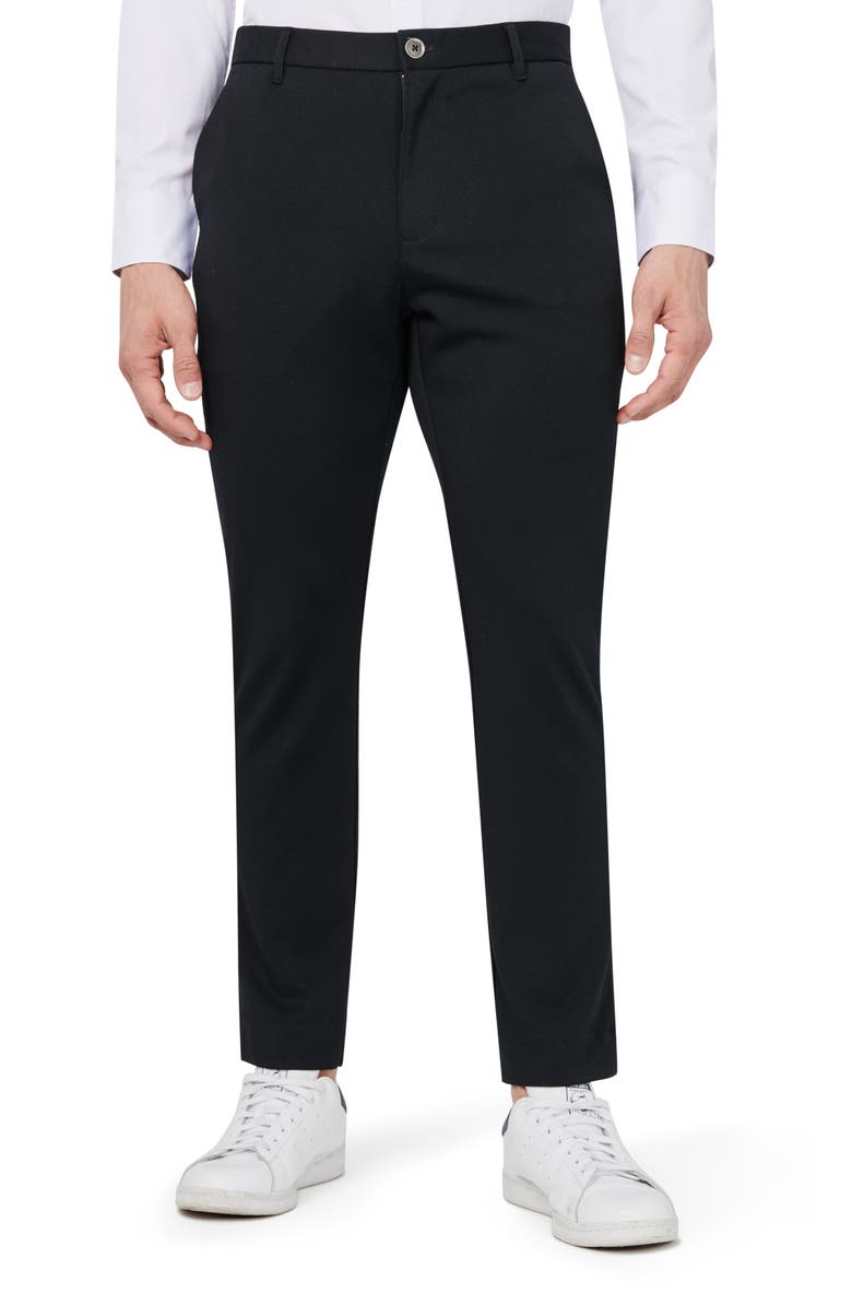 CONSTRUCT Solid Knit Straight Slim Fit Suit Separates Pants, Main, color, 