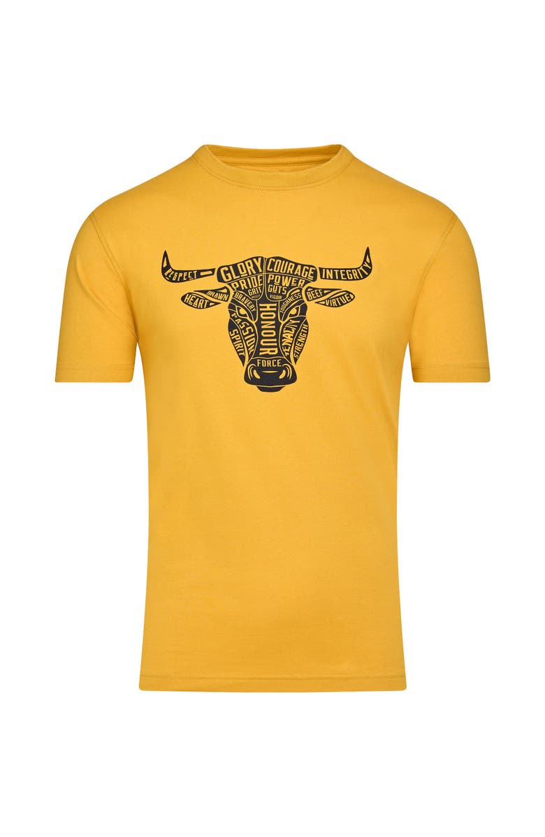 Raging Bull YFC Word Bull Head T-Shirt, Alternate, color, Yellow