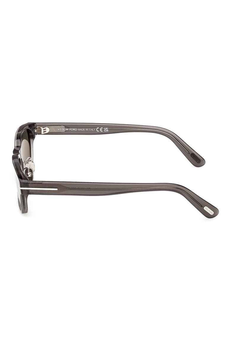 52mm Rectangular Sunglasses, Alternate, color, GREY/ OTHER / GREEN