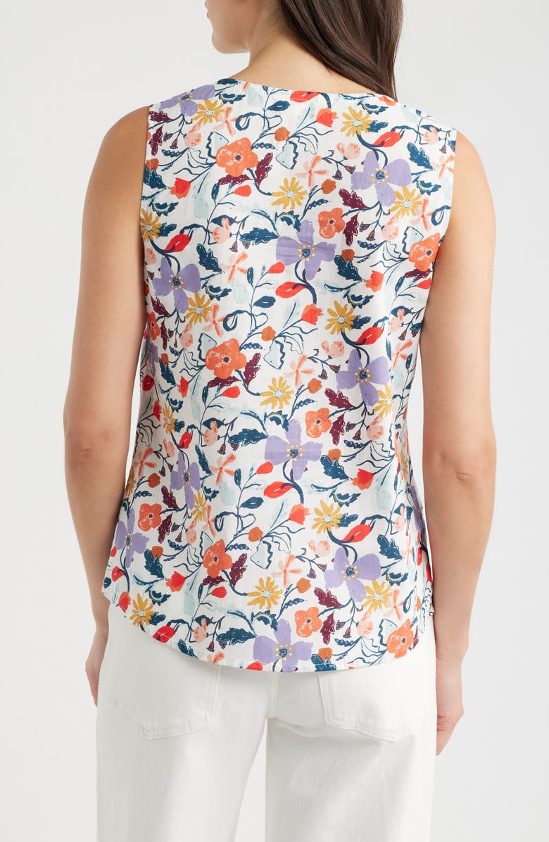Seasalt Cornwall Cobbs Well Floral Print Top, Alternate, color, Winding Meadow Mix