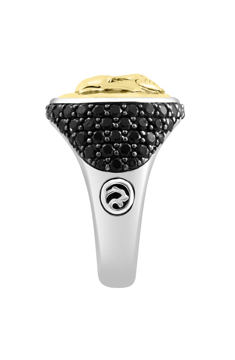 EFFY Men's Black Spinel Animal Two-Tone Ring, Alternate, color, 