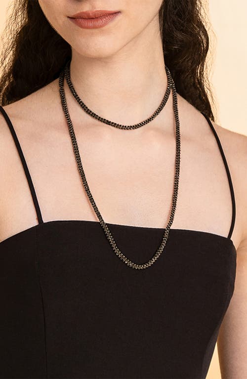 Deepa Gurnani Bethany Beaded Necklace In Black