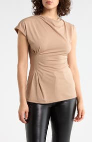 Elodie Asymmetric Draped Top