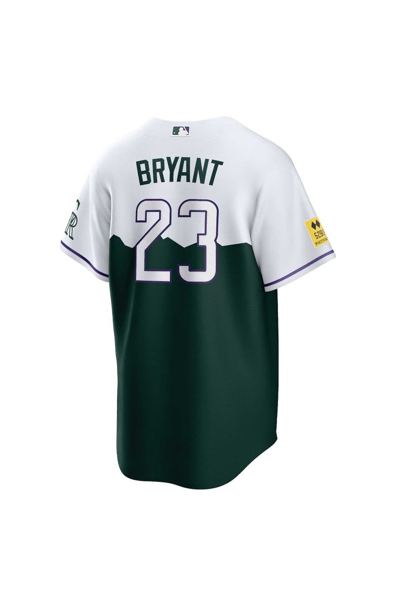 Nike Men's Nike Kris Bryant Green Colorado Rockies City Connect Replica Player Jersey, Alternate, color,