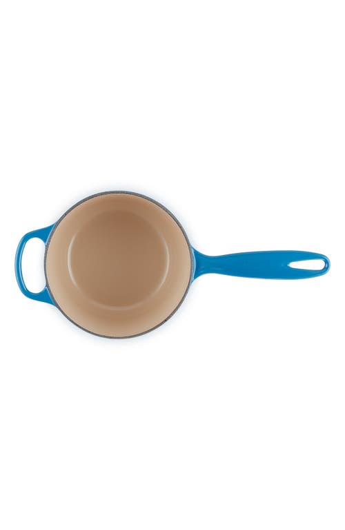 Le Creuset Signature 1.75-quart Enameled Cast Iron Saucepan In Blue