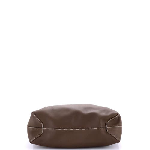 Pre-owned Hermes Hermes Double Sens Tote Clemence And Swift 36 In Brown