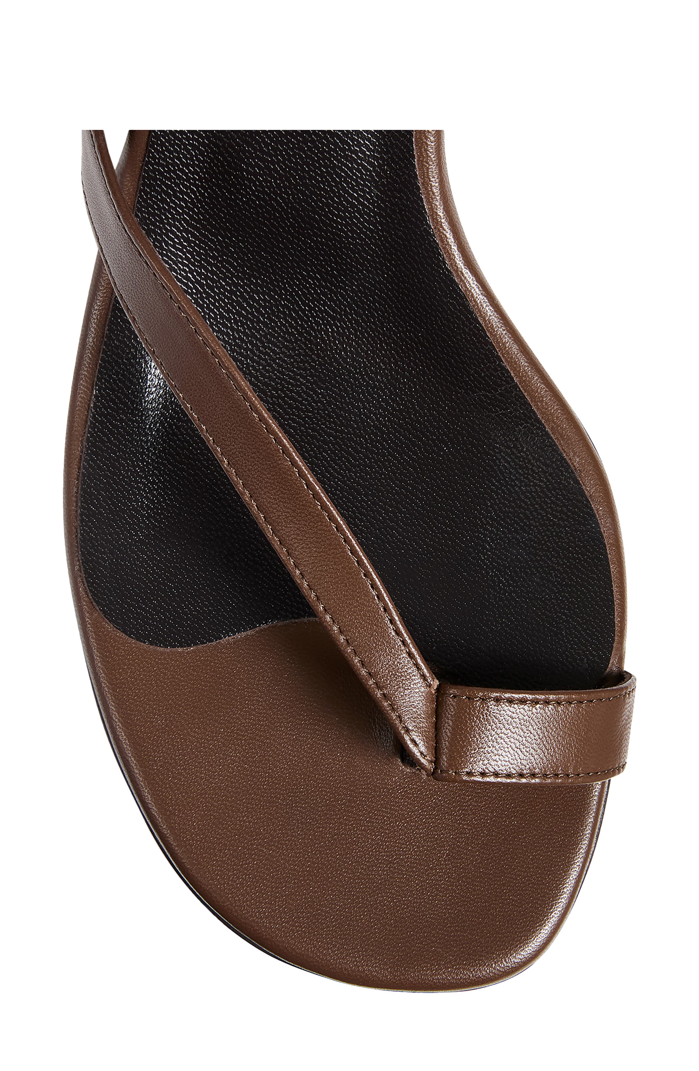 Khaite Aimee Strappy Kitten Heel Sandal, Alternate, color, 741 Cigar