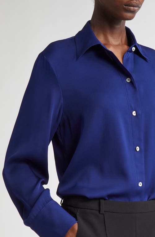 Vince Stretch Silk Button-up Shirt