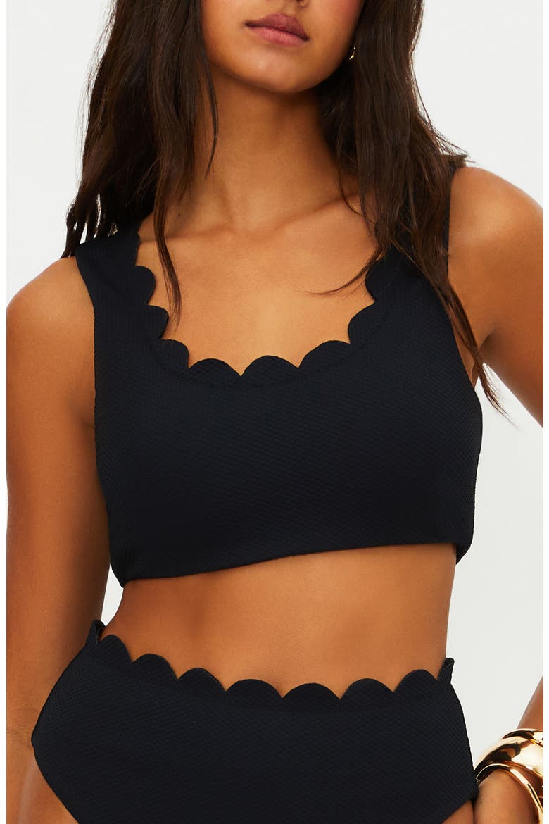Madison Scallop Bikini Top, Main, color, BLACK