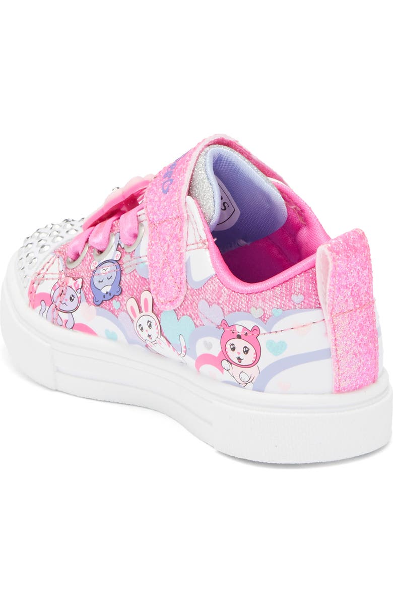 SKECHERS Kids' Twinkle Sparks Kittyverse Light-Up Sneaker, Alternate, color, Pink Multi