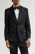 Bode Poppy Shawl Collar Wool Suit Jacket