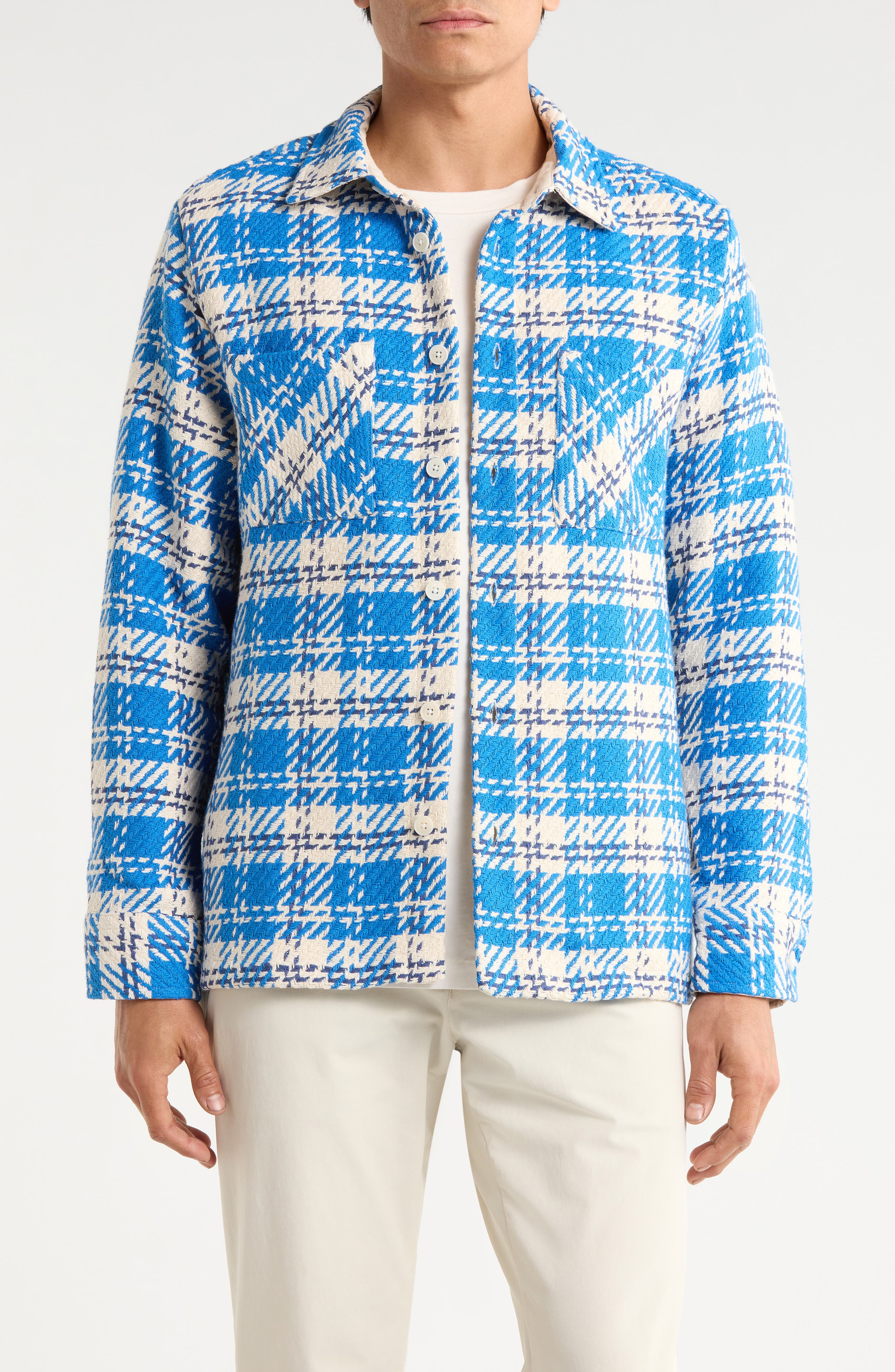 selected BLUE / ECRU