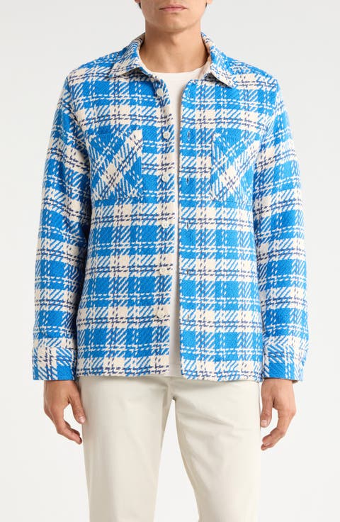 Whiting Oran Check Recycled Cotton Blend Overshirt