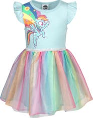 MY LITTLE PONY Rainbow Dash Short Sleeve Tulle Dress
