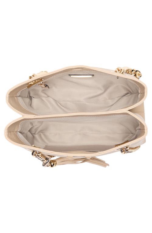 Valentino By Mario Valentino Kalo Signature Leather Tote Bag In White