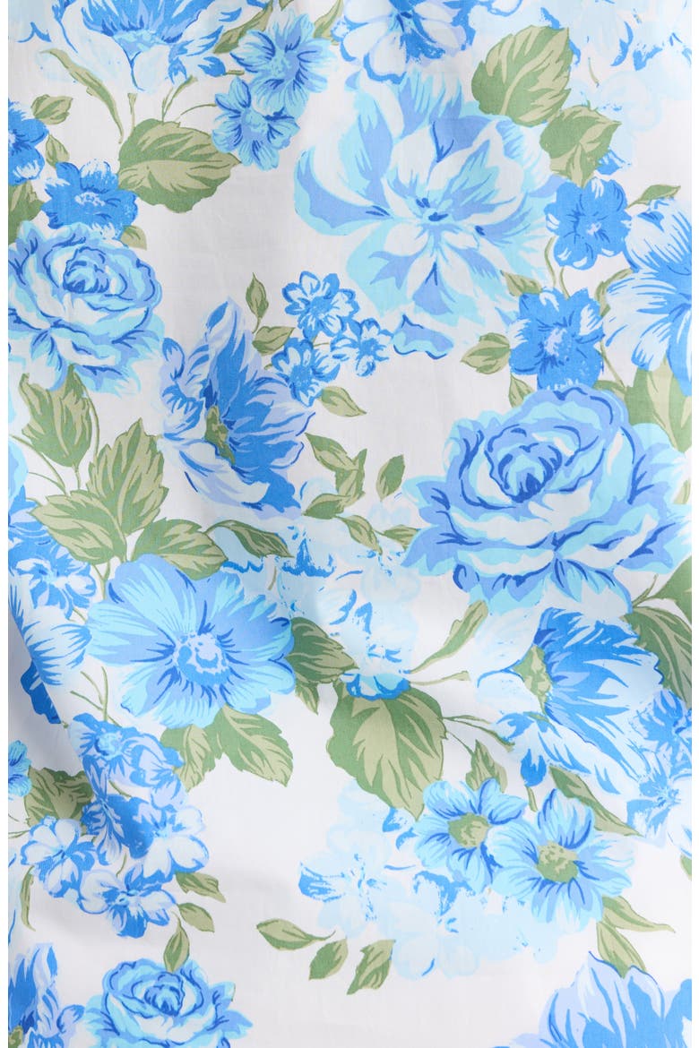 Truth Be Told Floral Print Sleeveless Top, Alternate, color, BLUE-CREAM