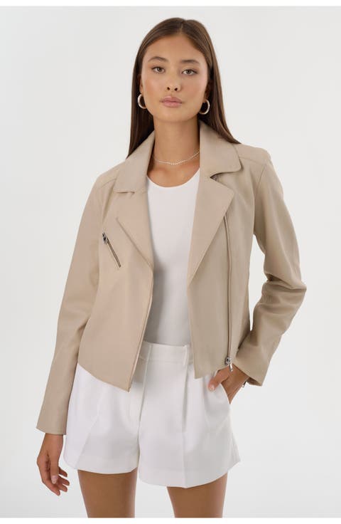 VALERIA | Leather Biker Jacket