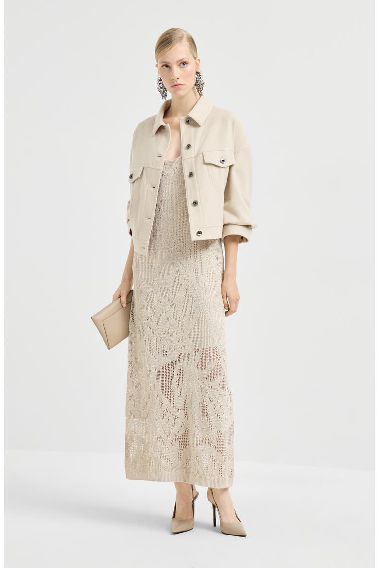 Dazzling water lilies dress, Alternate, color, Beige