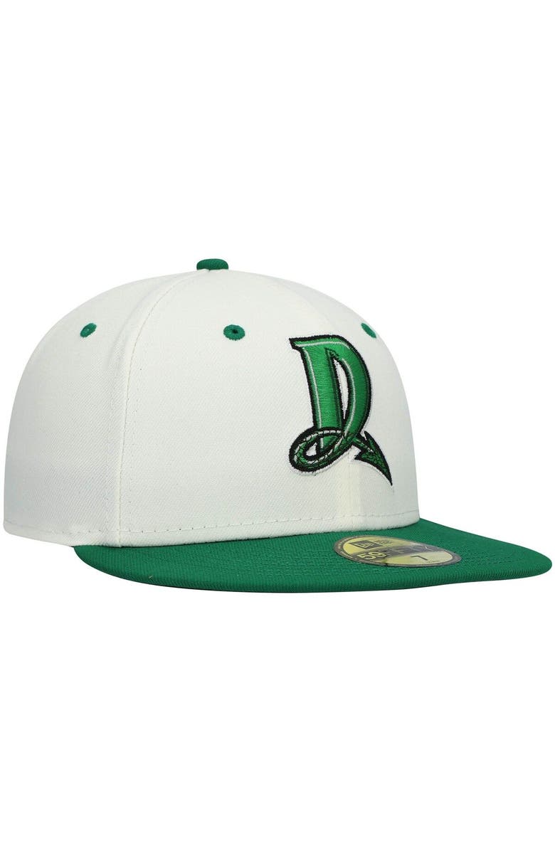 New Era Men's New Era White Dayton Dragons Alternate Authentic Collection 59FIFTY Fitted Hat, Alternate, color, White