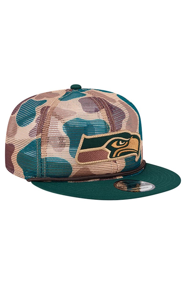 New Era Men's New Era Camo Seattle Seahawks Duck Camo 9FIFTY Snapback Hat, Alternate, color, Camo