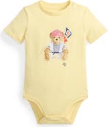 Ralph Lauren Polo Bear Cotton Jersey Bodysuit