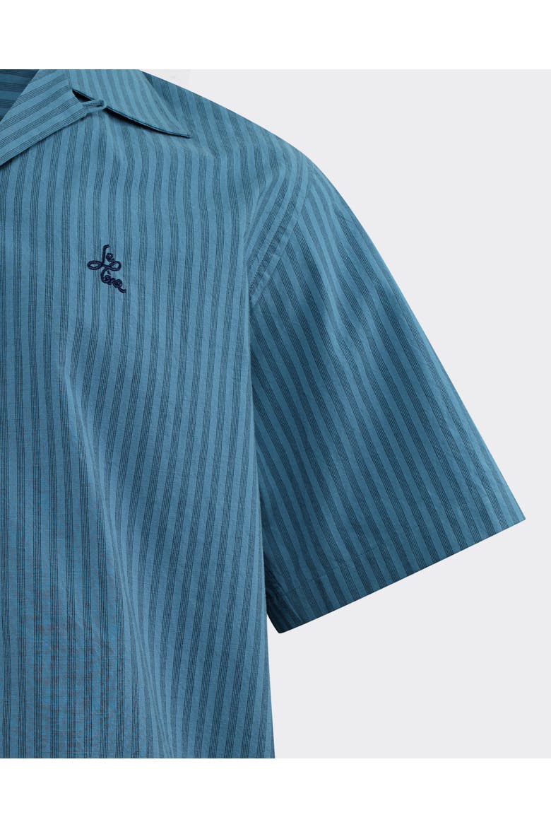 Camp Shirt, Alternate, color, Navy Stripe