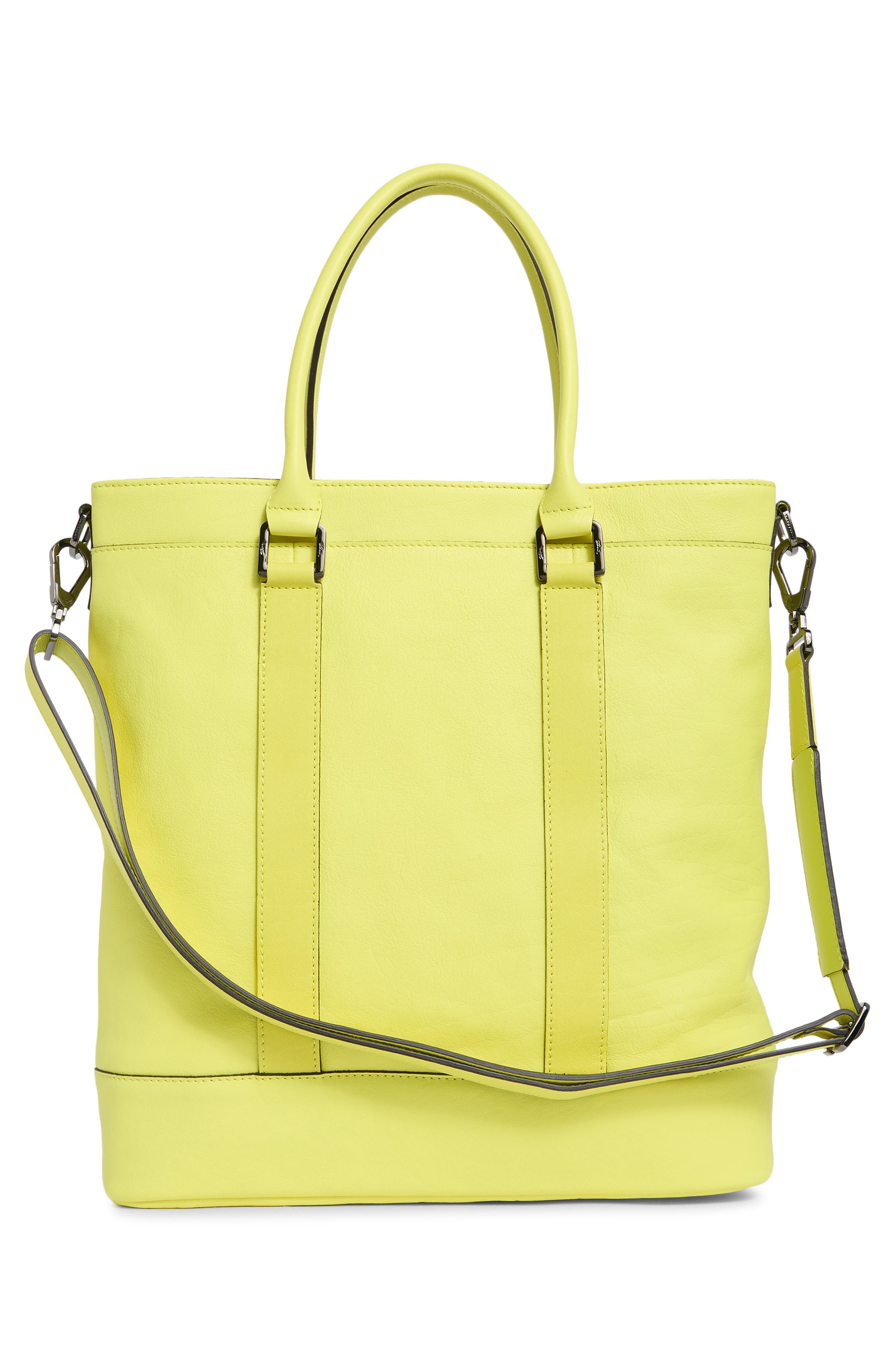 Longchamp LC3D N/S Leather Tot Bag, Alternate, color, Neon