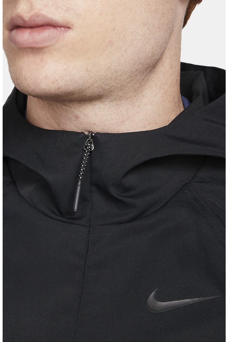 Nike Repel Water Repellent Hooded Golf Pullover, Alternate, color, BLACK/ BLACK/ BLACK